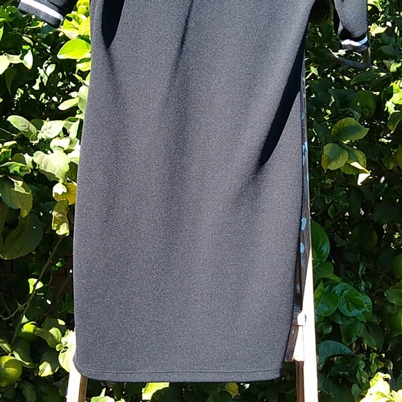 ENOUGH ABOUT ME Ribbed Neck Stretch Dress Black - Picture 8 of 8